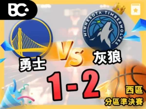 勇士vs灰狼 1-2